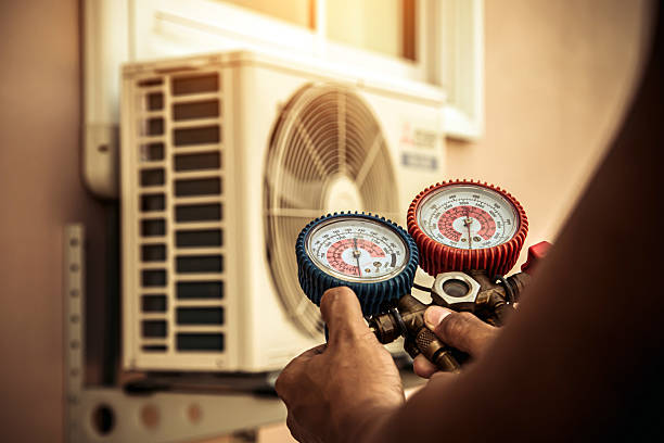 Professional Hvac Installation technician working in Hadley, NY